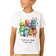 Boys & Girls Cute funny colourful kids monsters