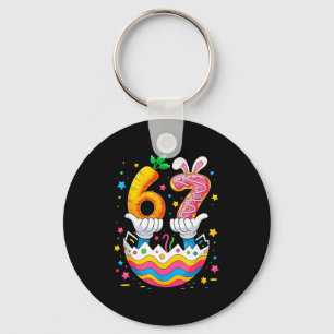 Boys girls easter eggs cute bunny six seven 67 key ring