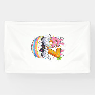 Boys Girls Easter Eggs Funny Bunny Six Seven 67 Me Banner