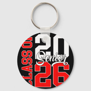 Boys Girls Graduation 2026 Senior Cl Of 2026 Retro Key Ring