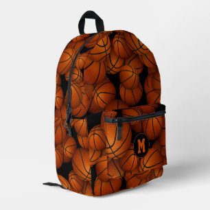 boys girls personalised basketballs pattern printed backpack