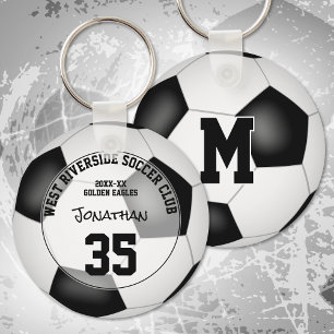 boys girls soccer team gifts under 10 key ring