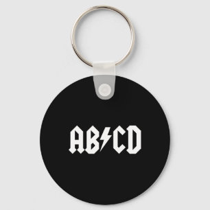 Boys Girls Teachers ABCD Rock Graphic back to Scho Key Ring