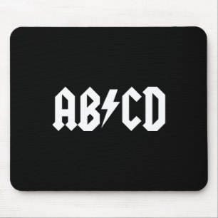 Boys Girls Teachers ABCD Rock Graphic back to Scho Mouse Mat