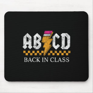 Boys Girls Teachers Rock Back To School Abcd Back Mouse Mat