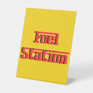 Boys Go Kart Pit Stop Birthday Party Racing Colour Pedestal Sign