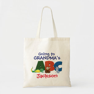 Boys Going to Grandma Overnight Bag- Grandkids Tote Bag