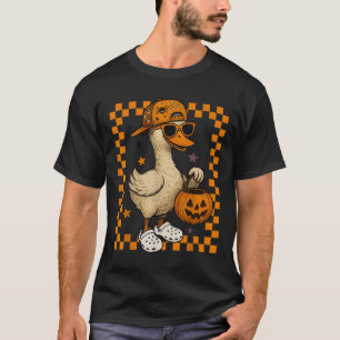 Boys Goose Halloween Spooky Goosey Silly Goose Pum T-Shirt