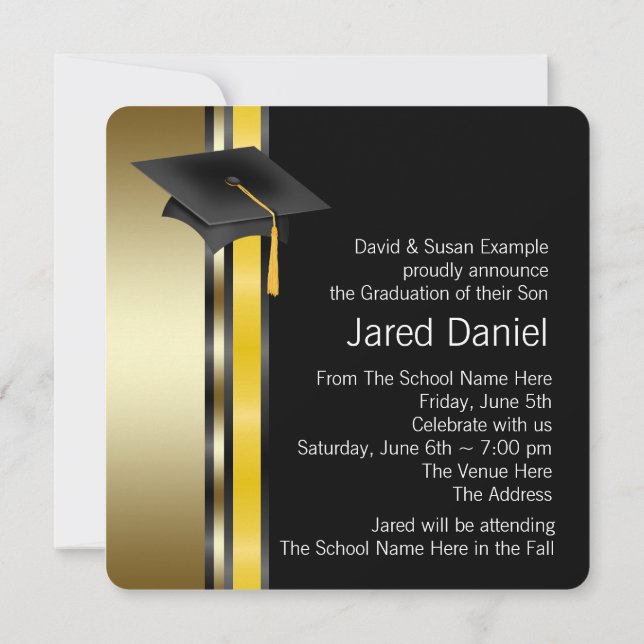 Boys Graduation Announcements (Back)