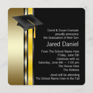 Boys Graduation Announcements