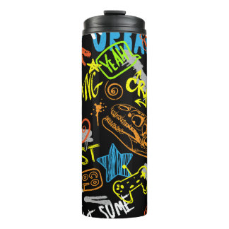 Boys' Graffiti: Hand Drawn Coolness Thermal Tumbler