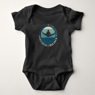 Boys Gymnastics Character Strength Discipline Baby Bodysuit