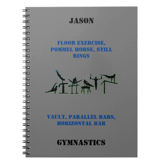 Boys Gymnastics Events Notebook (Front)
