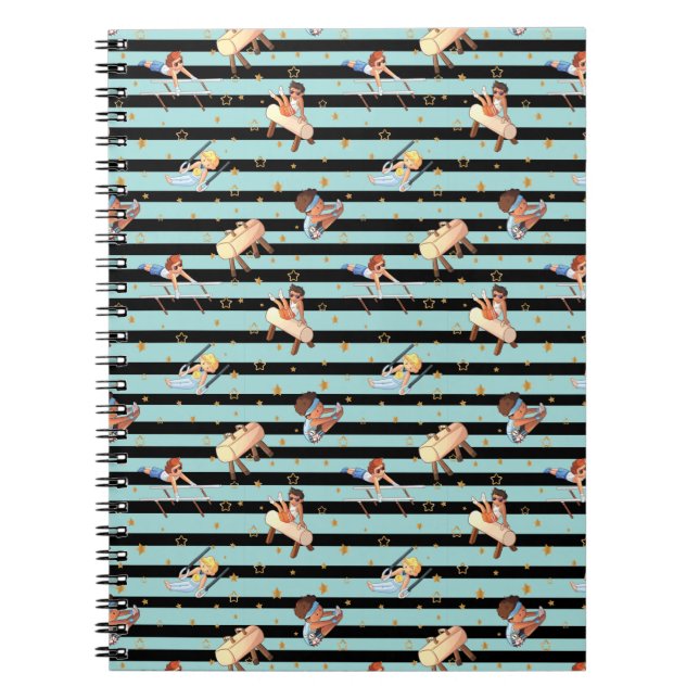 Boys Gymnastics Rings Parallel Bars Pommel Horse  Notebook (Front)