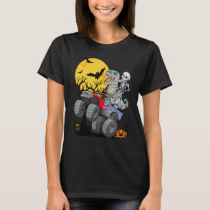 Boys Halloween Monster Truck Pumpkin Mummy Dinosau T-Shirt