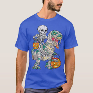 Boys Halloween Monster Truck Pumpkin Mummy Dinosau T-Shirt