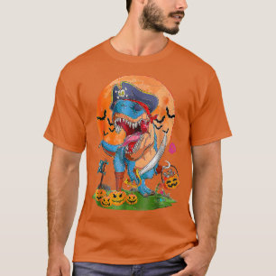 Boys Halloween Monster Truck Pumpkin Mummy Dinosau T-Shirt