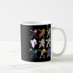 Boys Halloween Pumpkin Skeleton Kids Pumpkin Dab  Coffee Mug