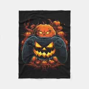 Boys Halloween Shirts Gaming Controller Halloween Fleece Blanket