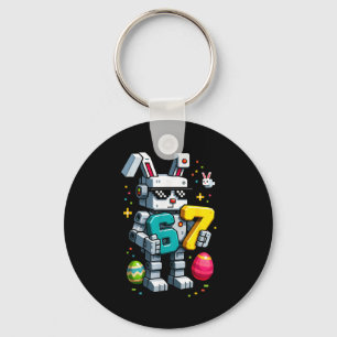 Boys happy easter day bunny egg 6 7 meme kids mens key ring