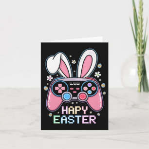 Boys Happy Easter Day Bunny Egg Video Game Kids Me Card