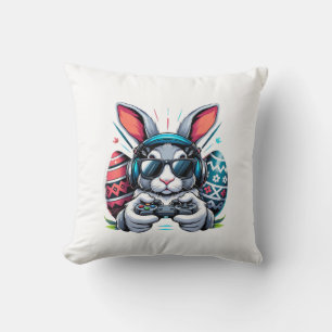 Boys Happy Easter Day Bunny Egg Video Game Kids Me Cushion
