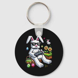 Boys Happy Easter Day Bunny Egg Video Game Kids Me Key Ring
