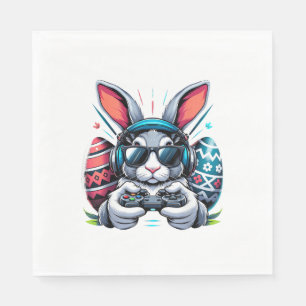 Boys Happy Easter Day Bunny Egg Video Game Kids Me Napkin
