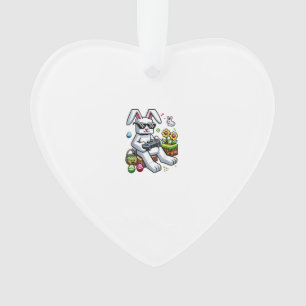 Boys Happy Easter Day Bunny Egg Video Game Kids Me Ornament
