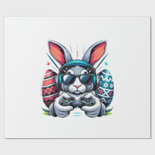 Boys Happy Easter Day Bunny Egg Video Game Kids Me Wrapping Paper