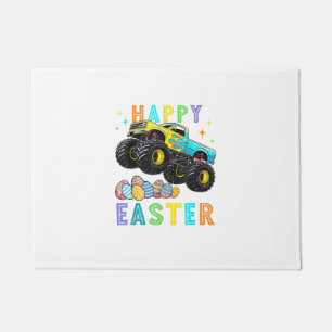 Boys Happy Easter Monster Truck Easter Eggs Toddle Doormat