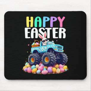 Boys Happy Easter Monster Truck Easter Eggs Toddle Mouse Mat
