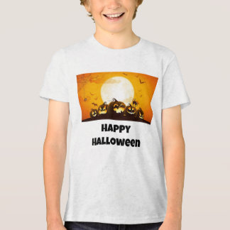 boys happy halloween t-shirt Tri-Blend shirt