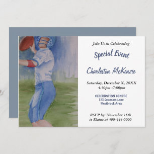 BOY'S HUDDLE PARTY INVITATION