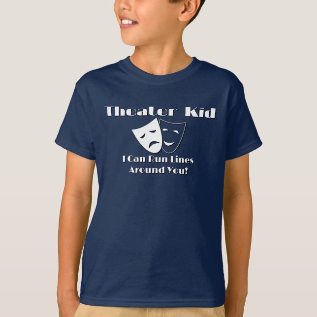 Boys I Can Run Lines Around You! T-Shirt (Front)