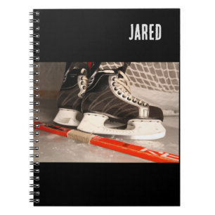 Boys Ice Hockey Themed Back to School Notebook