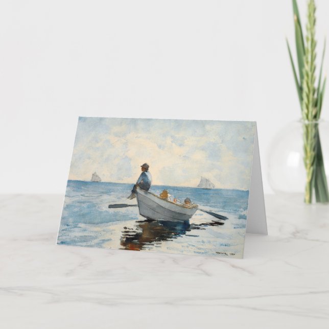 Boys in a Dory | Winslow Homer Card (Front)