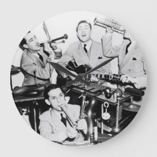 Boys in the Band: Vintage Art. Large Clock