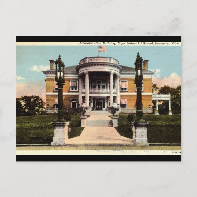 Boys Industrial School, Lancaster, Ohio Vintage Postcard (Front)