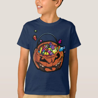 Boys Jack-O-Lantern Halloween graphic tee shirt