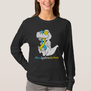 Boys Kids Down Syndrome T Rex Dinosaur Trisomy T2 T-Shirt