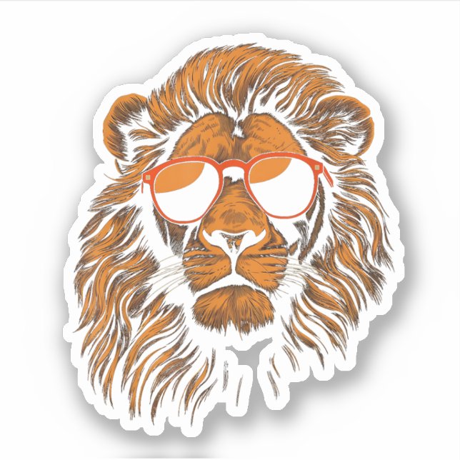 Boys Kids Funny Lion Animal (Front)