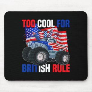 Boys Kids Too Cool For British Rule 4th Of July Mouse Mat