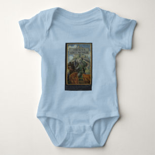 Boys King Arthur Book Cover Baby Bodysuit