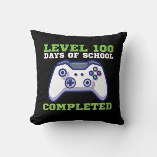 Boys Level 100 Days Of School Completed  Cushion
