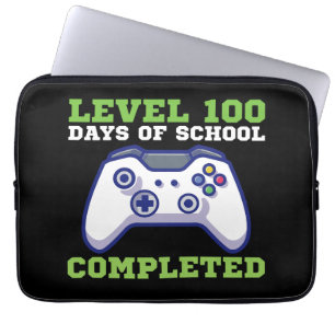 Boys Level 100 Days Of School Completed  Laptop Sleeve