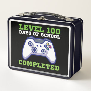 Boys Level 100 Days Of School Completed  Metal Lunch Box