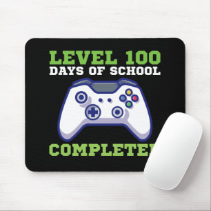 Boys Level 100 Days Of School Completed Mouse Mat