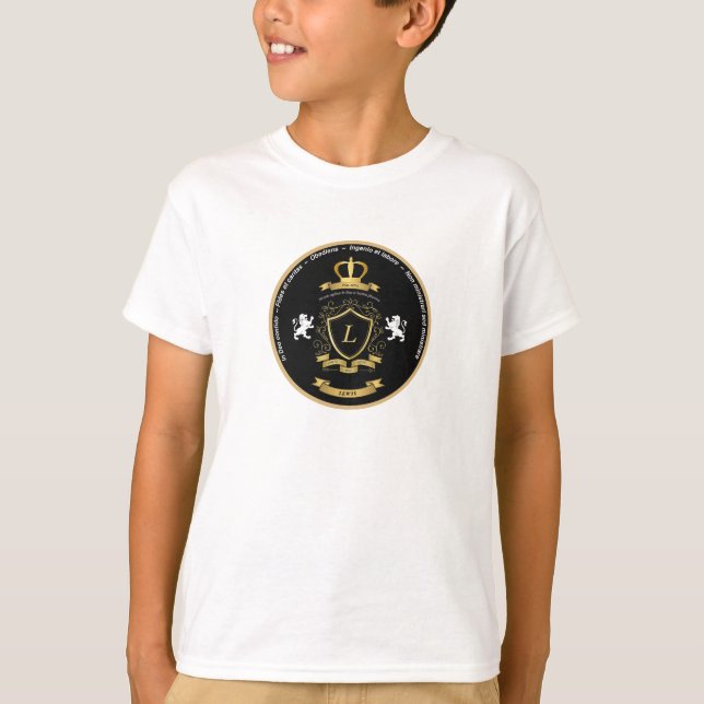 Boys Lewis Crest T-shirt (Front)