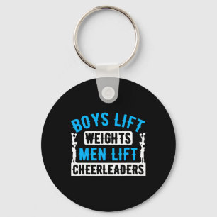 Boys Lift Weights Men Lift Cheerleaders Weightlift Key Ring